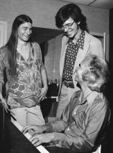 2nd July 1975. Dave with Danny and Darius (AP - Richard Drew)